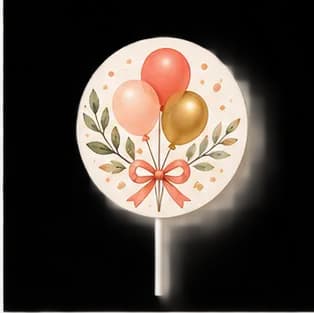 Cupcake Toppers preview in a matching floral party style