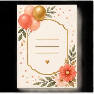 Custom Sign preview in a matching floral party style